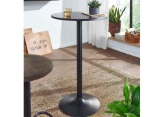 Baarilaud Ø60 cm, must