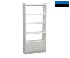 Riiul Alia-102, 80x30xK180 cm, mänd, valge