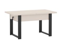 Diivanilaud Hugo, reguleeritav, 120-157x67xK57-70 cm, kašmiir + must