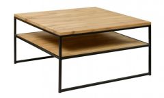 Diivanilaud Manhattan, 9581, tamm, naturaalne õli +must metall