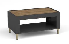 Diivanilaud Mossa MO9, 96,9x56xK46,6 cm, must