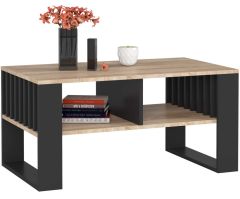 Diivanilaud Rockford 92x53xK45 cm, sonoma tamm + must