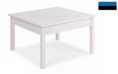 Diivanilaud Sume madal, 75x75xK44 cm, mänd, valge