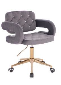 Kontoritool CL 19024 tumehall/kuldne