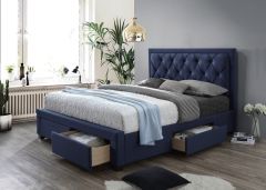 Voodi ENGLAND sinine kangas 160x200