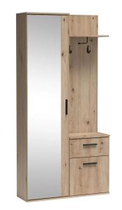 Esikukapp Lux, 97x30xK195 cm, Artisan tamm