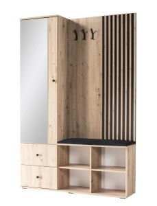 Esikukomplekt Cali, 128,5x30xK195,5 cm, artisan tamm