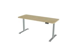 Elektriliselt kõrguses reguleeritav laud JUNIOR 160x60, R60 ümardatud nurgad