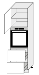 Köögi ahjukapp Optimum  D14RU 2-356, 60x56,5xK207 cm