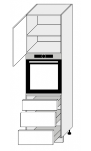 Köögi ahjukapp Optimum  D14RU 3, 60x56,5xK207 cm