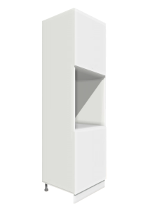 Köögi kõrge ahjukapp D14RU-2D, 60x56,5xK207 cm, valge