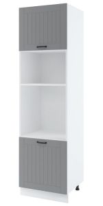 Köögi kõrge ahjukapp Lora SPM 6-2357, 60x58xK235,7 cm, hall