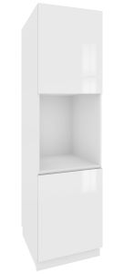 Köögi kõrge ahjukapp Campari SPP 6-2137, 60x58xK213,7 cm, valge läikega