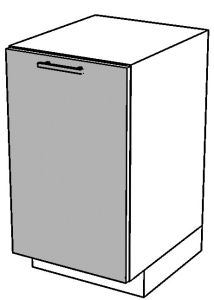 Köögi nõudepesumasina uksepaneel Elin FZ 45B, 45x1,9xK71,3 cm