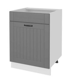 Köögi põranda valamukapp sahtliga Lora DZS 8 STM, 80x54xK82 cm, hall