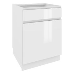 Köögi põrandakapp  Campari DS 6-1 STM, 60x54xK82 cm, valge läikega