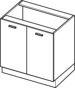 Köögi põrandakapp Elin D8, 80x54xK82 cm