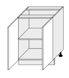 Köögi põrandakapp Optimum D11 60, 60x50xK82 cm