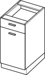Köögi põrandakapp sahtliga Elin DS 4-1 STM, 40x54xK82 cm