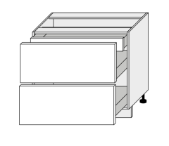 Köögi põrandakapp sahtlitega D2 A-90-1A, 90x50xK82 cm