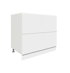 Köögi põrandakapp sahtlitega D2 A-90-1A, 90x50xK82 cm, valge