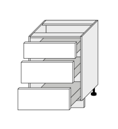 Köögi põrandakapp sahtlitega D3 M-60, 60x50xK82 cm
