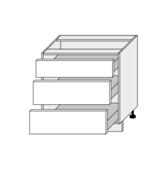 Köögi põrandakapp sahtlitega D3 M-80, 80x50xK82 cm