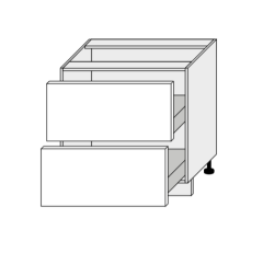 Köögi põrandakapp sahtlitega Optimum D2M 80, 80x50xK82 cm