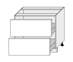 Köögi põrandakapp sahtlitega Optimum D2R 90, 90x50xK82 cm