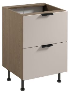 Köögi põrandakapp Sorento D60S2+1, Baltic storm + beež