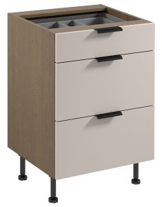 Köögi põrandakapp Sorento D60S3, Baltic storm + beež