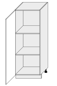 Köögi poolkõrge põrandakapp D5D-60-154, 60x56,5xK154 cm