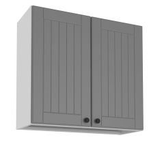 Köögi seinakapp nõuderestiga Lora WS8-72, 80x32xK72 cm, hall