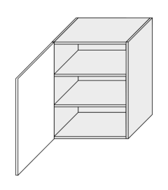 Köögi seinakapp Optimum W2 60, 60x32,5xK72 cm