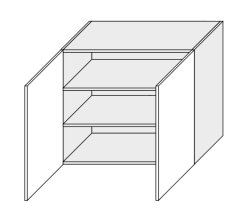Köögi seinakapp Optimum W3 80, 80x32,5xK72 cm