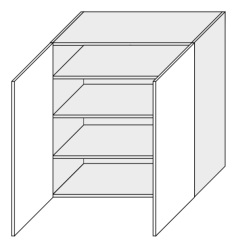 Köögi seinakapp Optimum W4 90, 90x32,5xK96 cm
