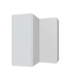 Köögi seinanurgakapp W12-60, 60x60x32,5xK72 cm, valge