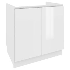 Köögi valamukapp Campari DZ 8, 80x54xK82 cm, valge läikega