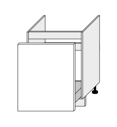 Köögi valamukapp sahtliga D1ZM-60, 60x50xK82 cm