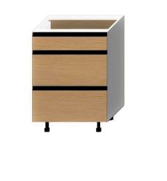 Köögisaare põrandakapp Blanka DSW 6-3 STM, 60x54xK82 cm