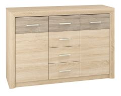 Kummut Castel-09, 138x43xH94 cm, sonoma jasna / truflowa(laminaat)