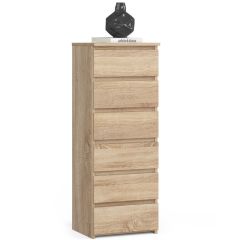 Kummut CL 6 6SZ, 40x35xK109 cm, sonoma tamm