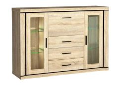 Kummut Dallas D-7, 157x45xK111 cm, sonoma tamm