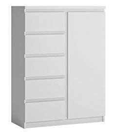 Kummut Fribo FRIK01, 83,1x40xK113,9 cm, Alpivalge