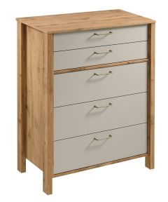 Kummut Indygo K5S, 90x46,5xK108,5 cm, beež