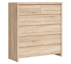 Kummut Kaspia S128-KOM6S, 104,5x40,5xK112 cm, sonoma tamm