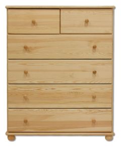 Kummut KD113, 100x47xK122 cm, mänd, naturaalne