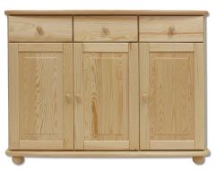 Kummut KD143, 125x42xK92 cm, mänd, naturaalne