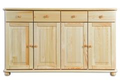 Kummut KD165, 165x42xK92 cm, mänd, naturaalne