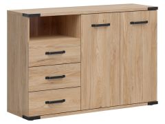 Kummut Lara S463-KOM2D3S, 130x40xK88 cm